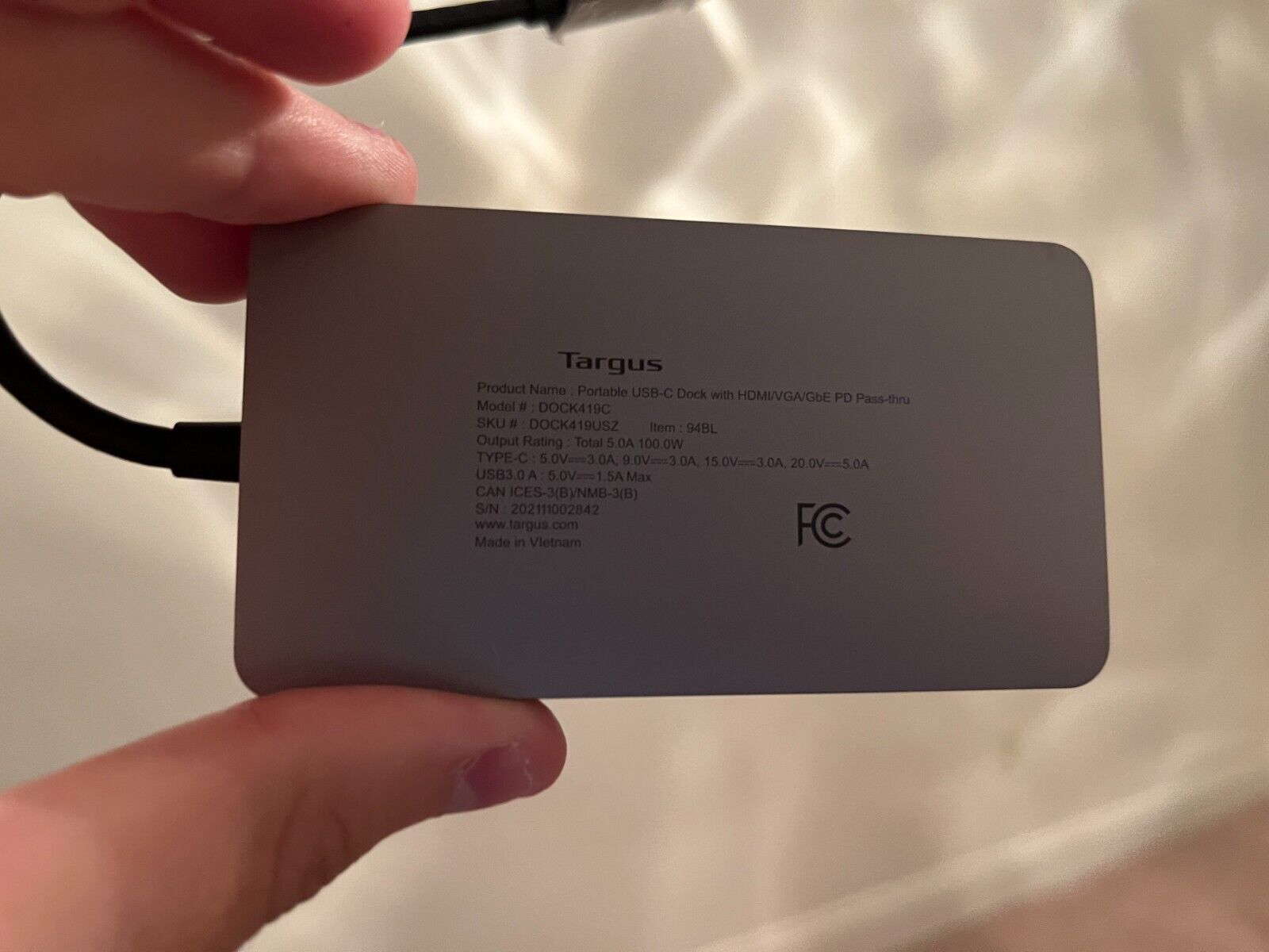 Targus - USB-C  Single Video 4k HDMI Docking Station with 100W PD (DOCK419C)