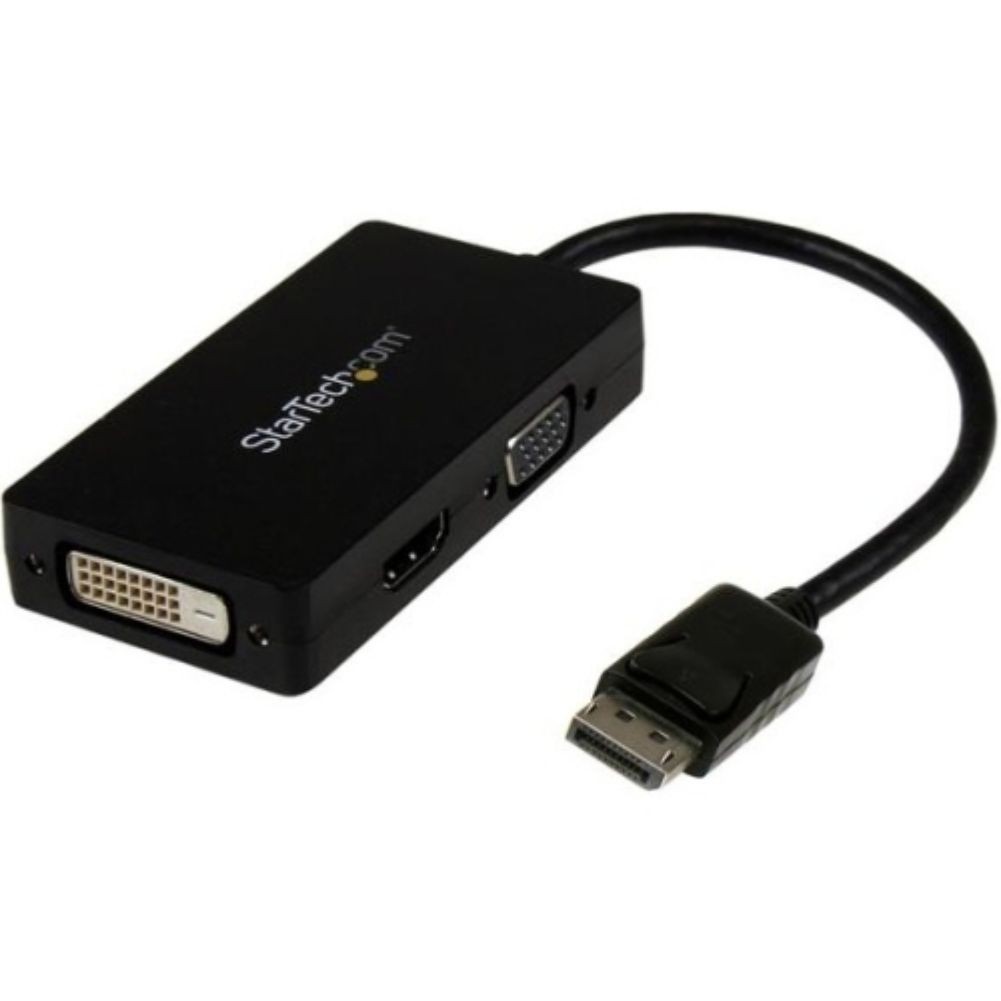 StarTech Travel A/V adapter: 3-in-1 DisplayPort to VGA DVI or HDMI converter
