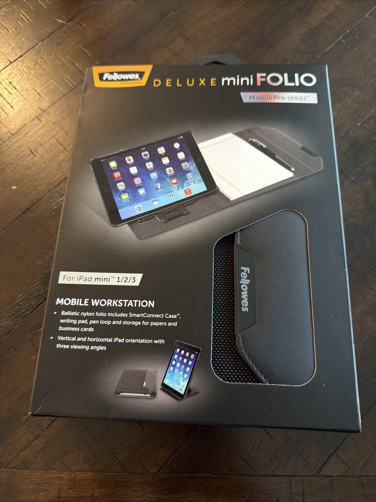 Fellows Deluxe Folio Mobile Pro Series Case For iPad Mini 1/2/3 - NEW Open Box