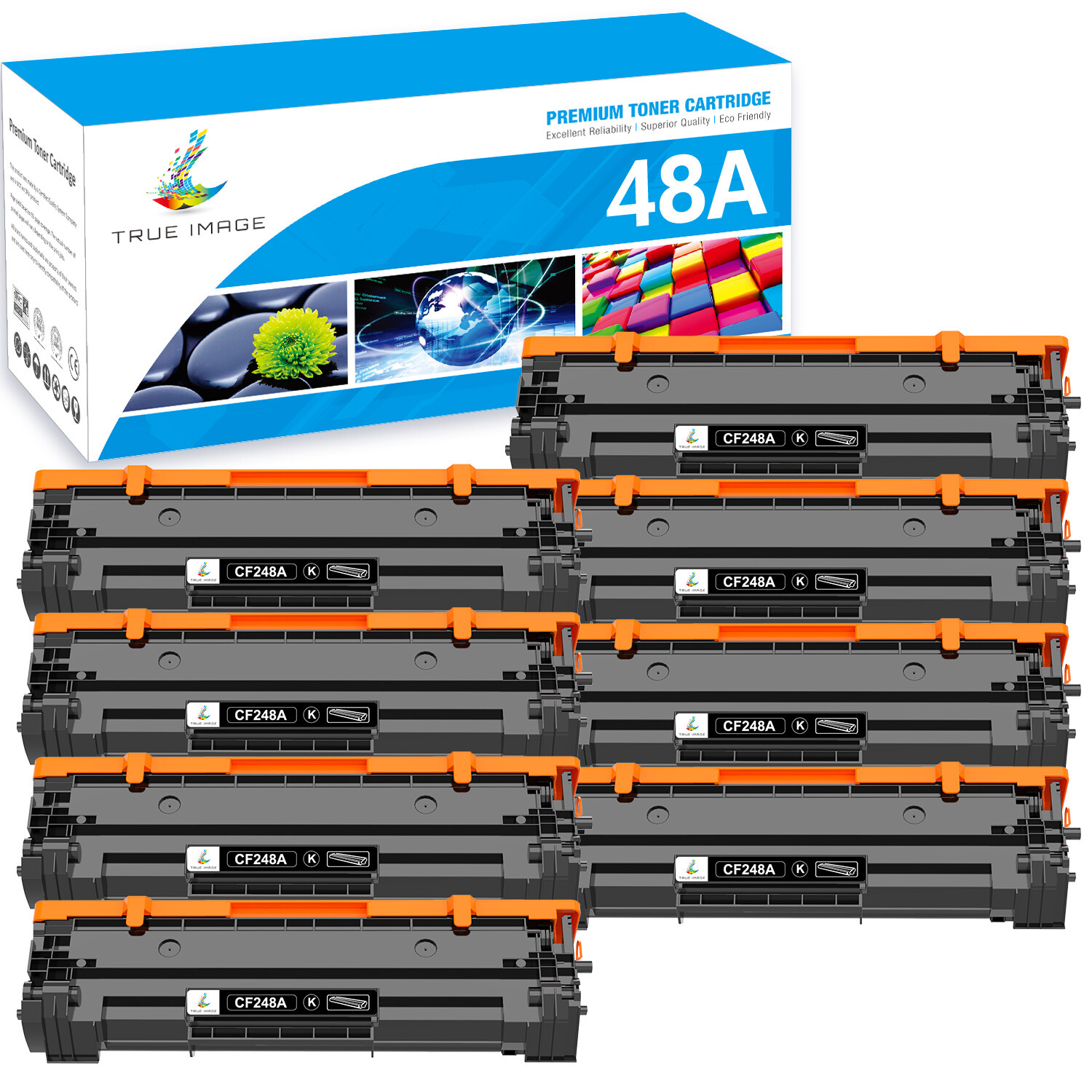 8PK Compatible With HP 48A CF248A LaserJet Pro M15a M15w M16a MFP M28w M28a M29w