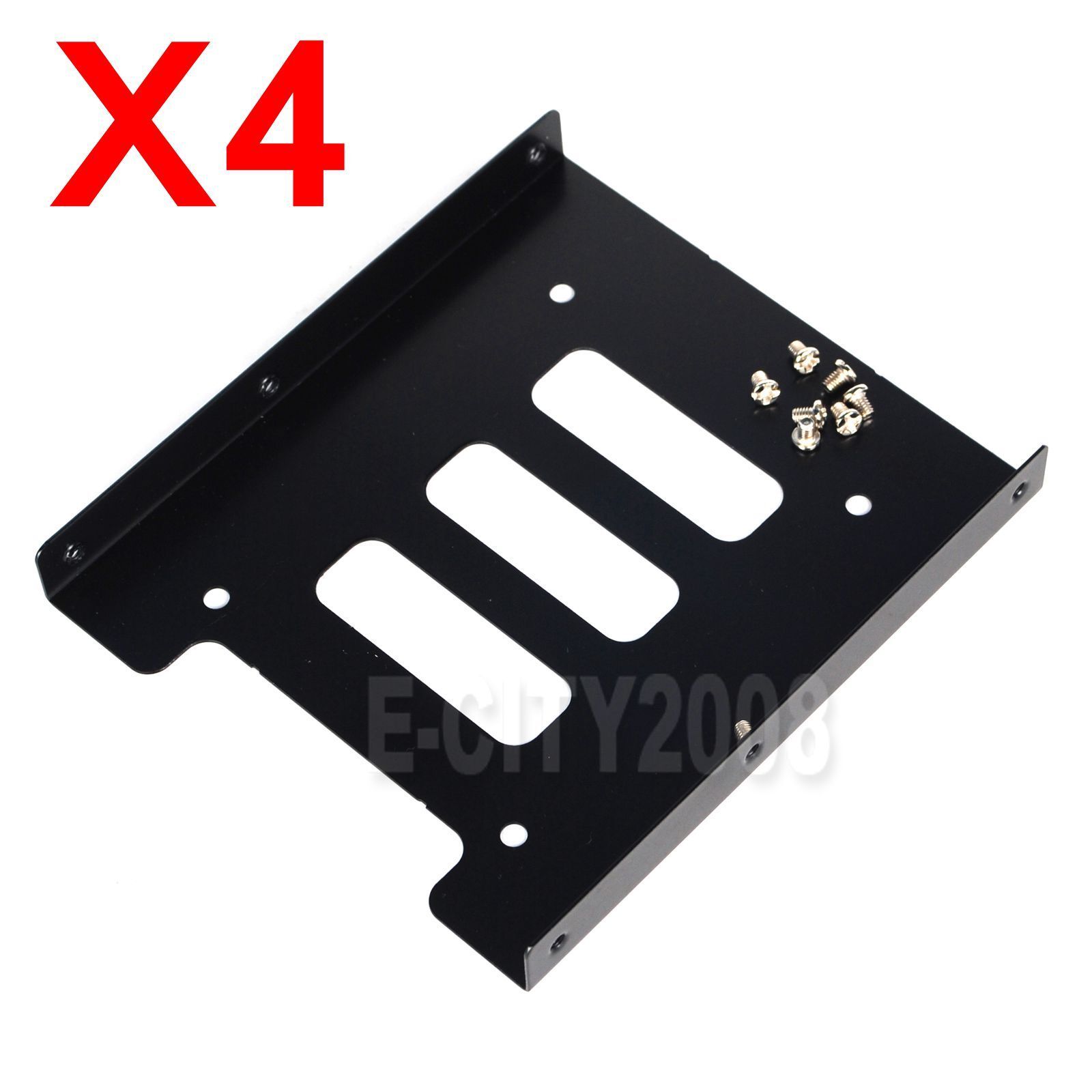 4x 2.5inch HDD SSD to 3.5inch Metal Mounting Adapter Bracket Hard Drive Holder