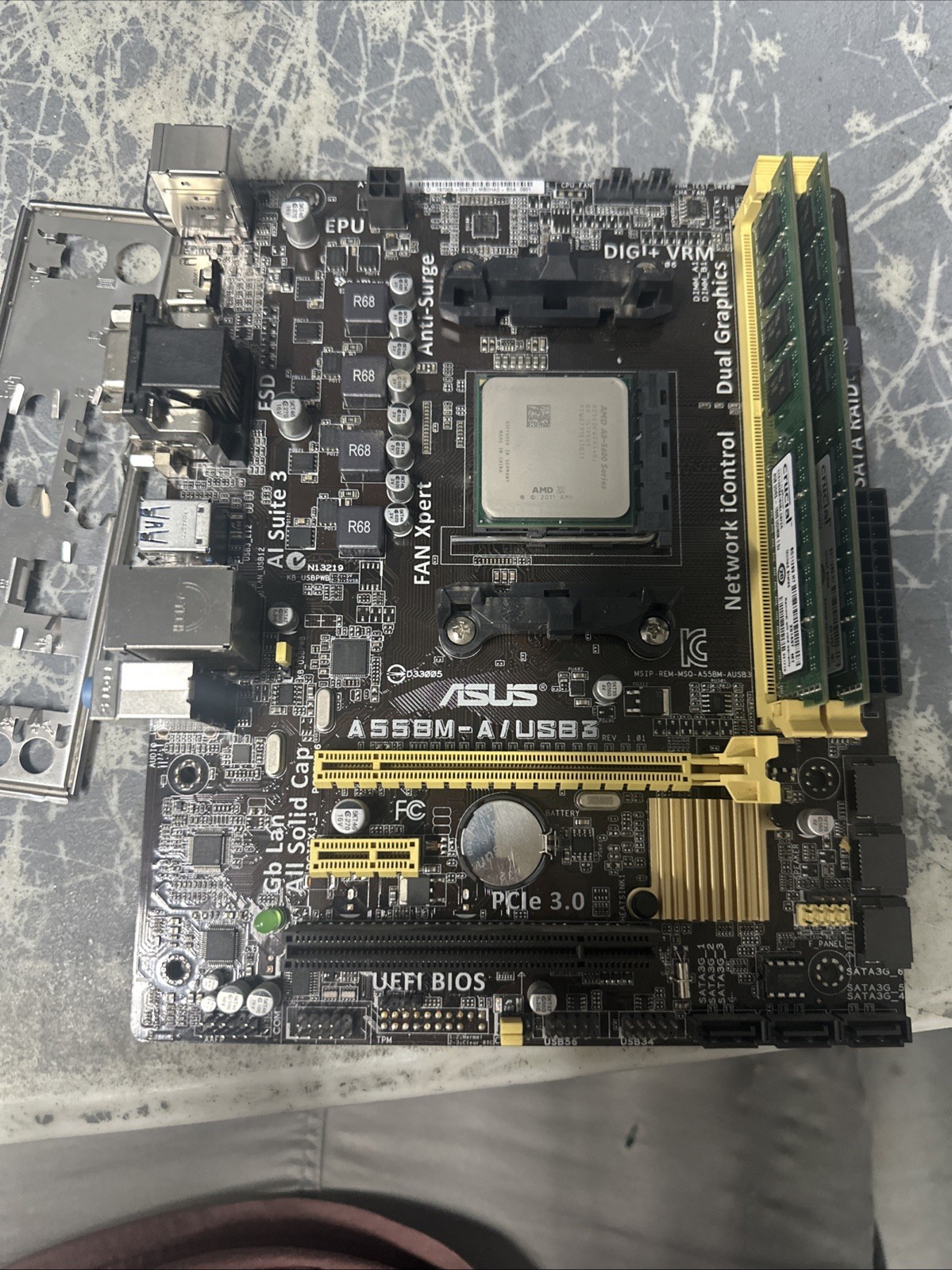 ASUS 90MB0HA0-M0AAY0 A55BM-A/M32BF/DP_MB AMD Socket FM2+ DDR3 SDRAM MicroATX