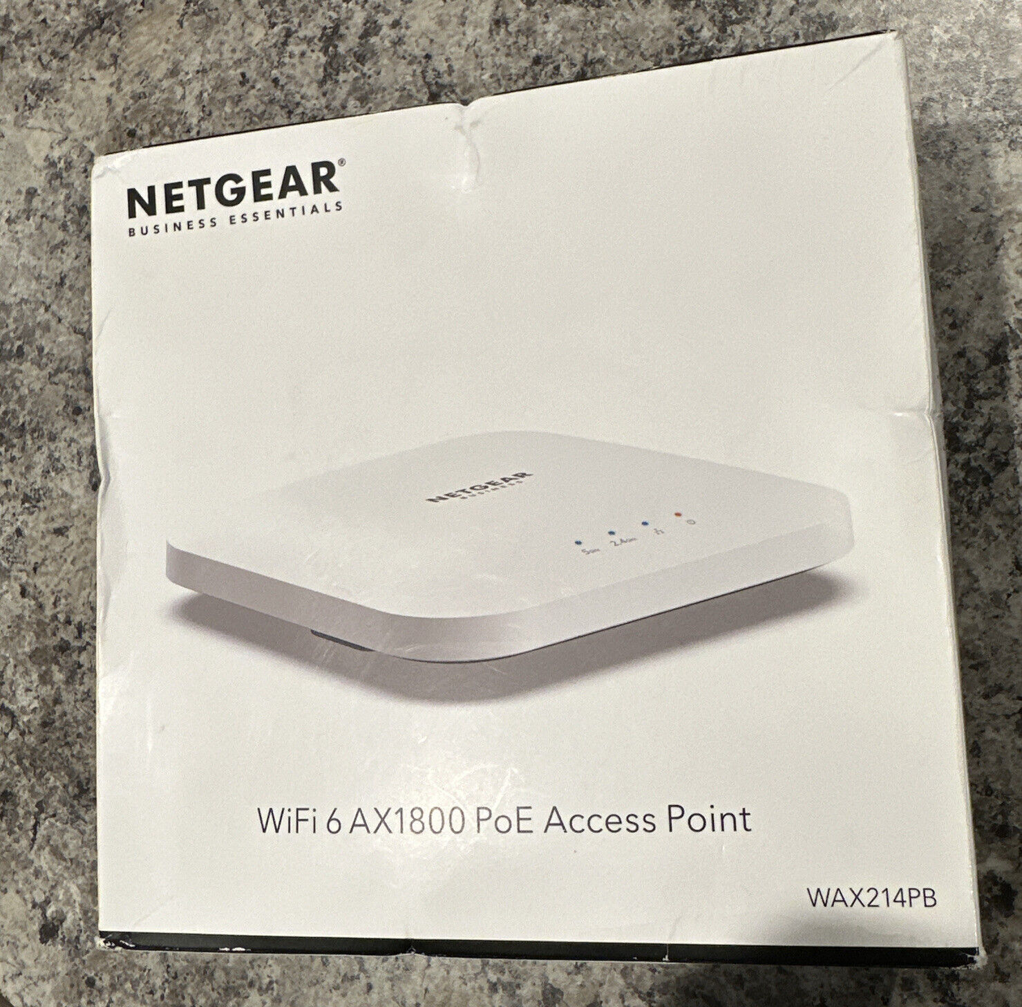 New NETGEAR Business Essentials Wi-Fi 6 AX1800 PoE Access Point WAX214PB-100NAS