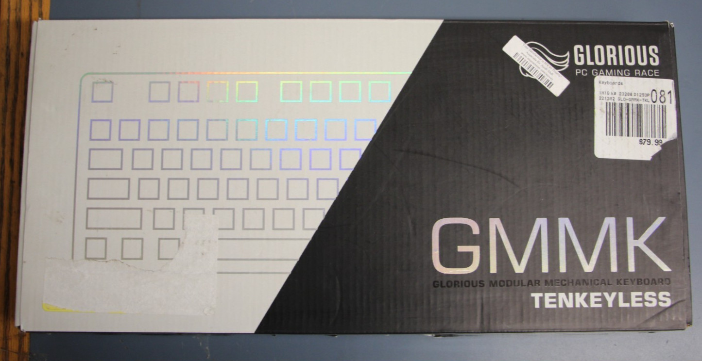 Glorious GMMK TKL Hotswappable Gaming Keyboard Brown Gateron Switches  (White)