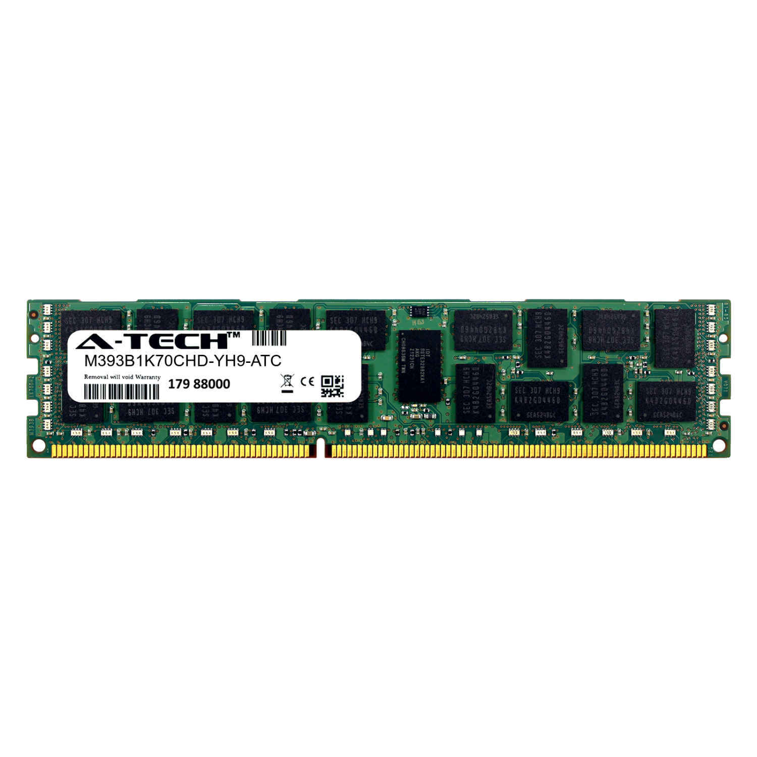 8GB DDR3 PC3-10600 ECC RDIMM Replacement for Samsung M393B1K70CHD-YH9 Memory RAM