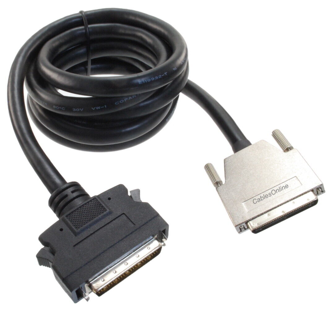 6ft VHDCI 0.8mm 68-Pin Male to SCSI-2 (HPDB50) Male SCSI Cable, SC-5206