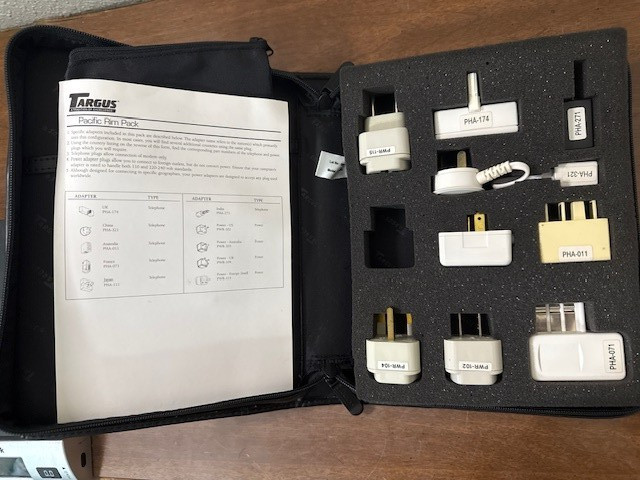 Targus Pacific Rim Travel Multi Connection Kit Power Worldwide Telephone Adapter