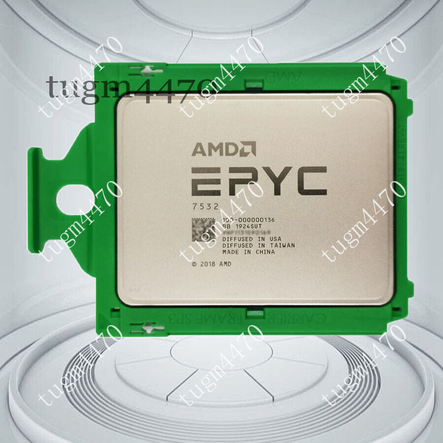 AMD EPYC 7532 Rome CPU processor 32 cores 64 threads 2.4-3.3GHZ SP3