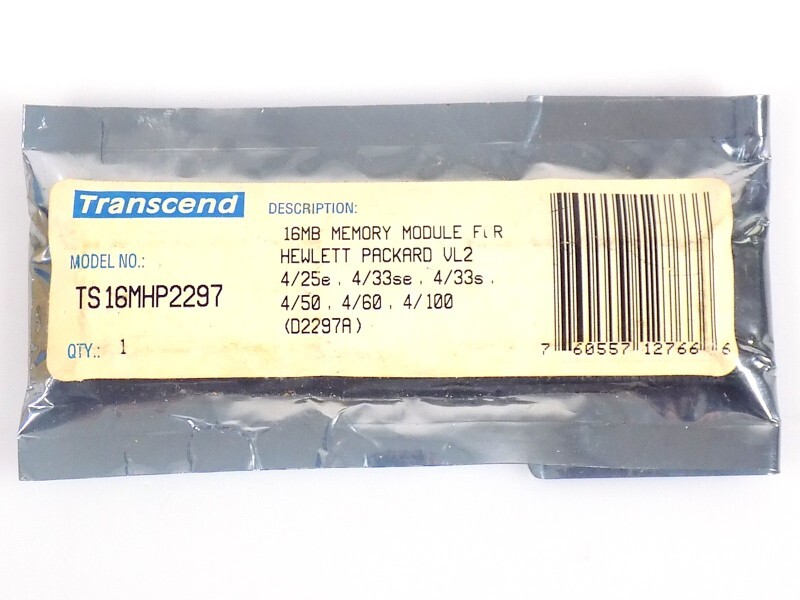 16MB (2x8MB) HP D2297A Transcend TS16MHP2297 FPM DRAM SIMM Memory