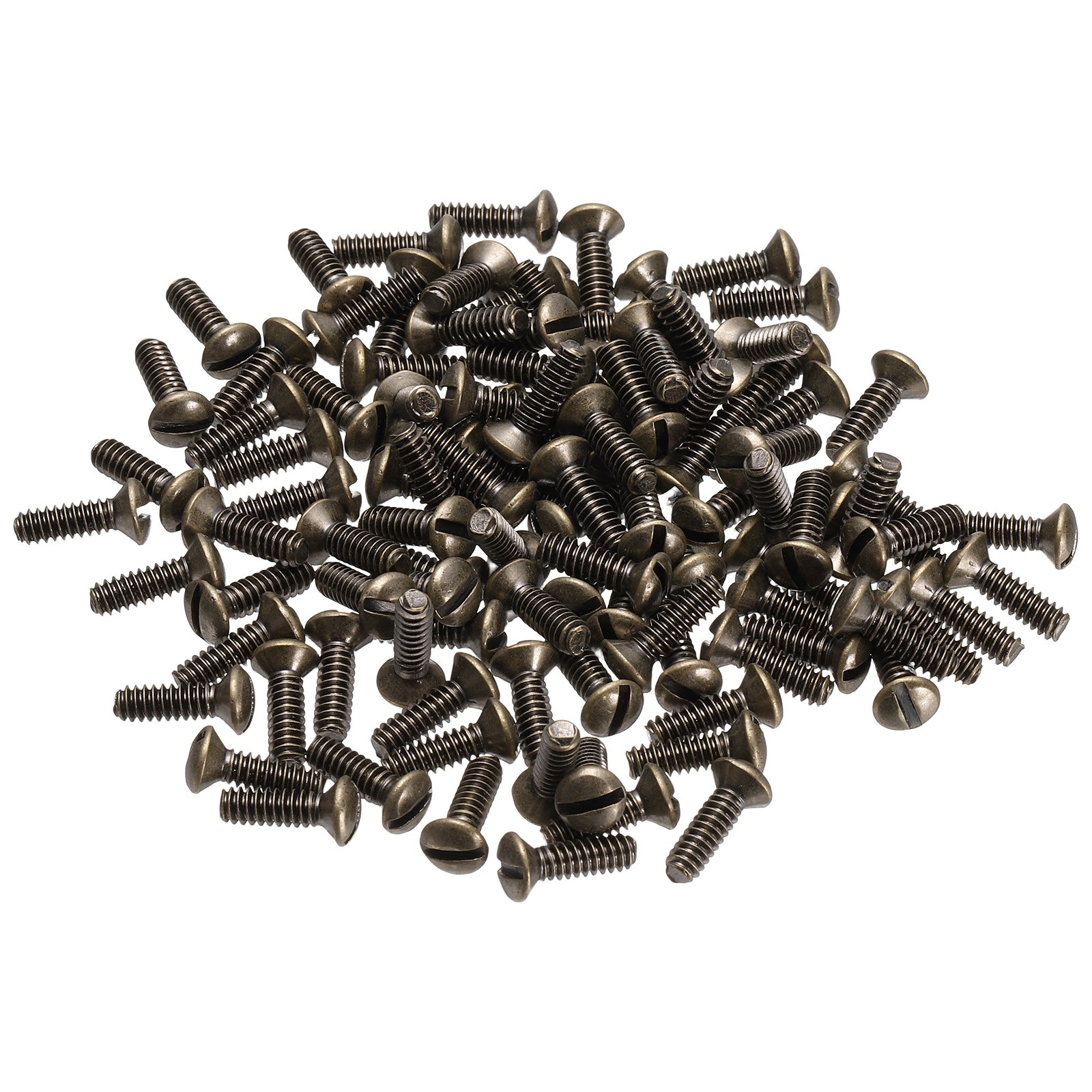 100 Pcs Wall Plate Screws 1/2" Long 6-32 Thread Bronze, Electrical Outlet Screws