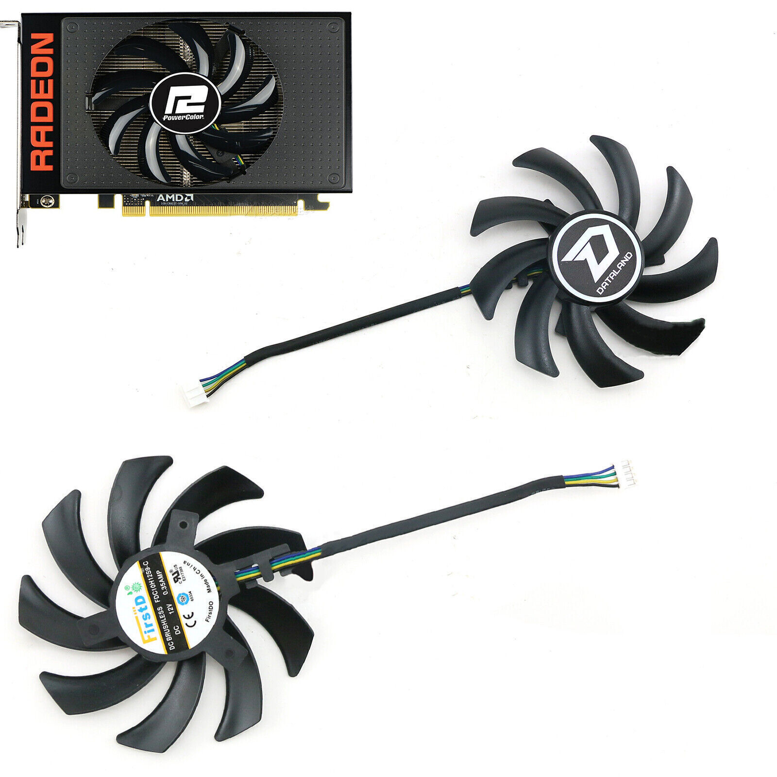 FDC10H12D9-C Graphics Card Cooling Fan for AMD/Dylan/ASUS R9 Nano 4G HBM Cooler