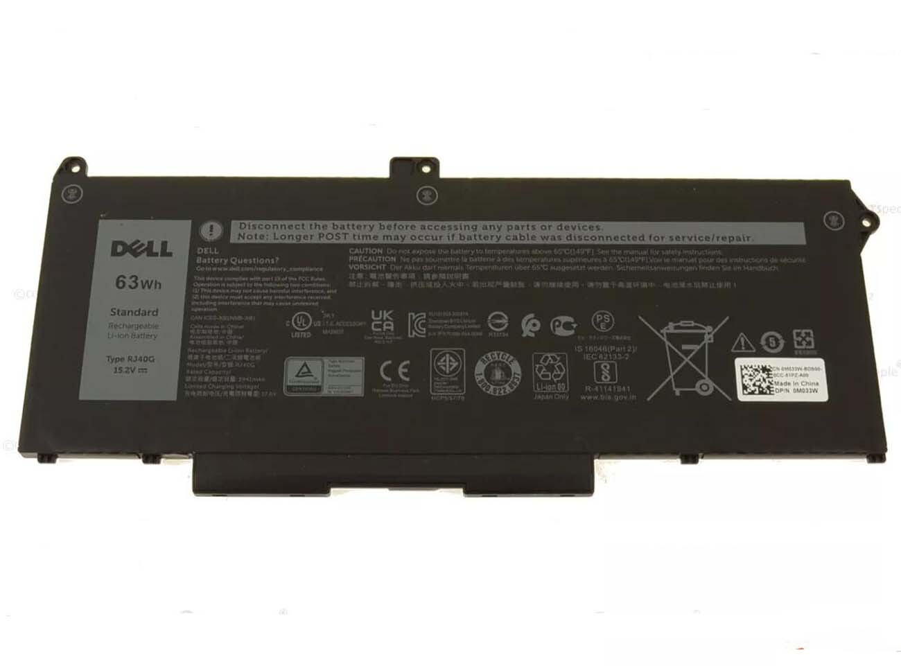 Genuine Battery RJ40G 075X16 For Latitude 14 5420 15 5520 Precision 15 3560 New