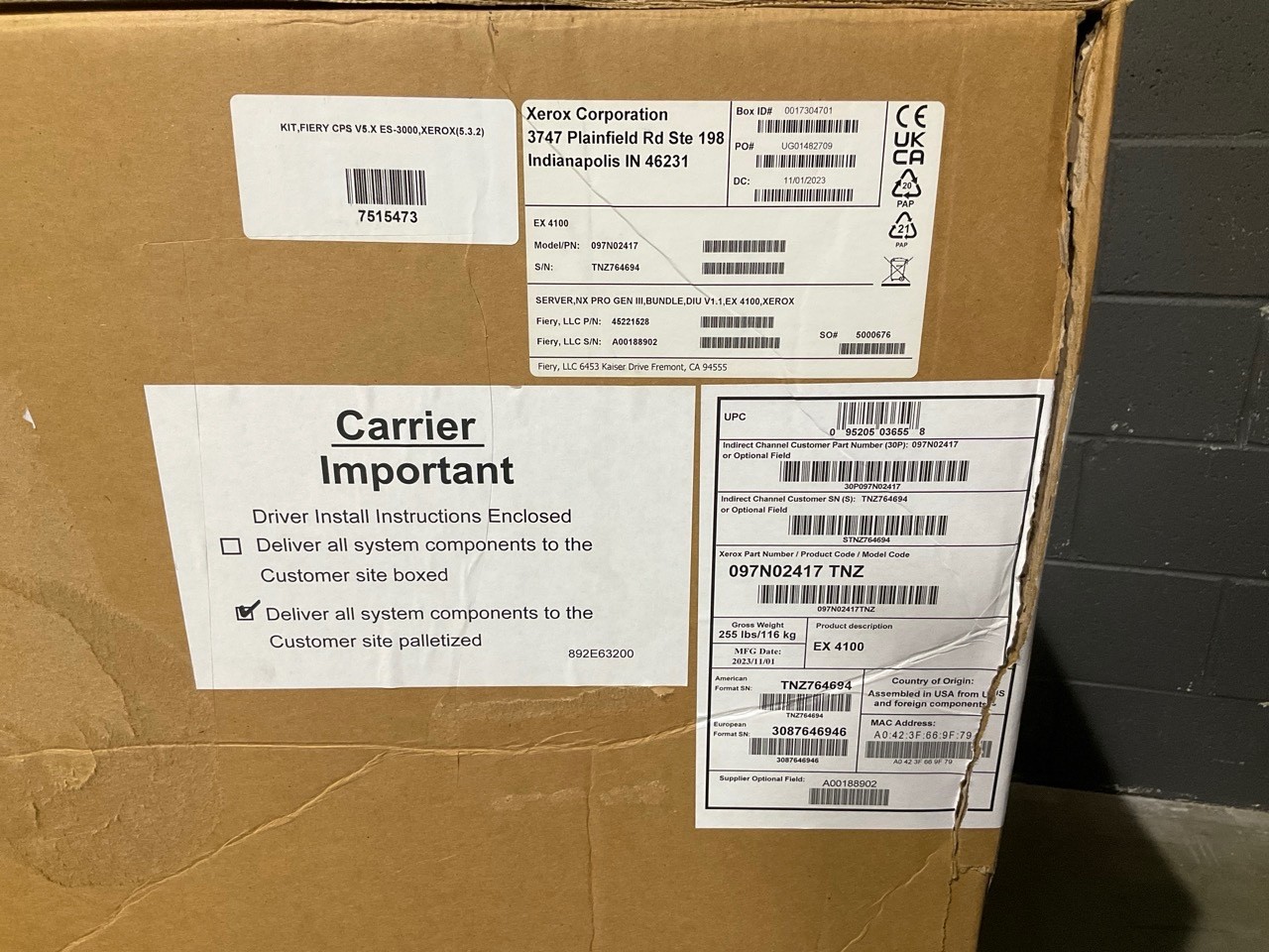 Xerox EFI Fiery Print Server NX Pro Gen 3 Versant 4100 097N02417 SEALED NEW✅❤️️