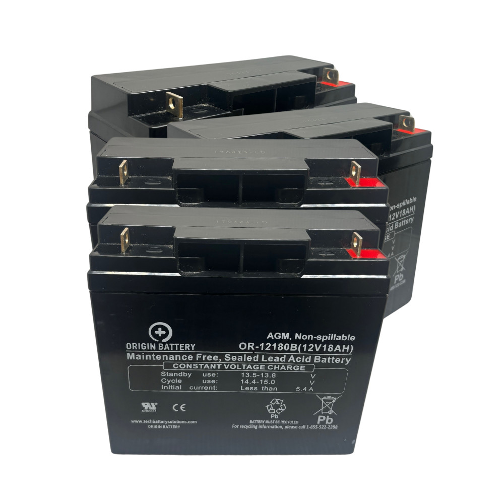 APC RBC11 Battery Replacement Kit, also replaces RBC55 - 4 Pack 12V 18AH UPS AGM