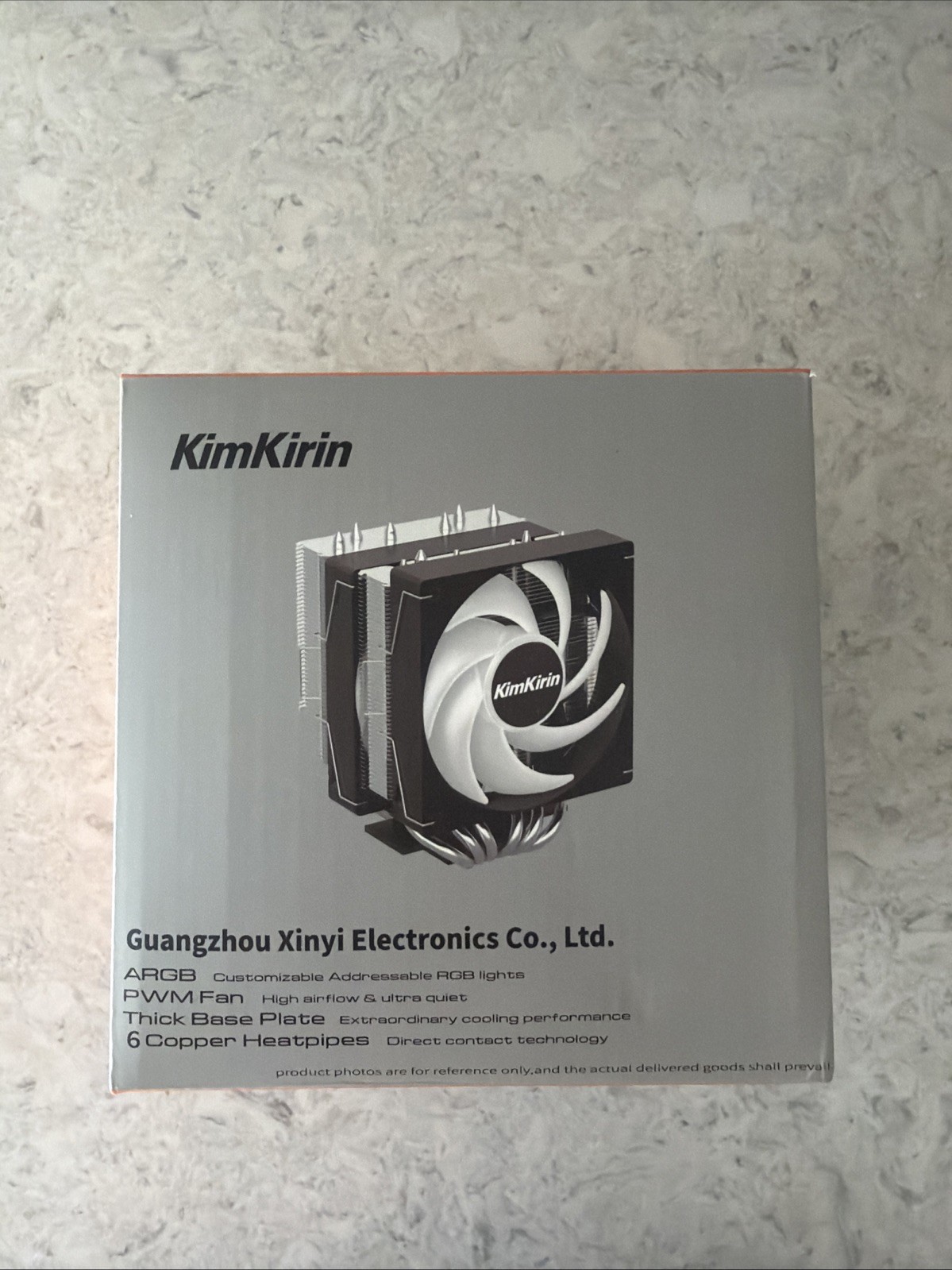 KIMKIRIN CPU Air Cooler with 6X 6mm Copper Heat Pipes, 2X 120mm Fan