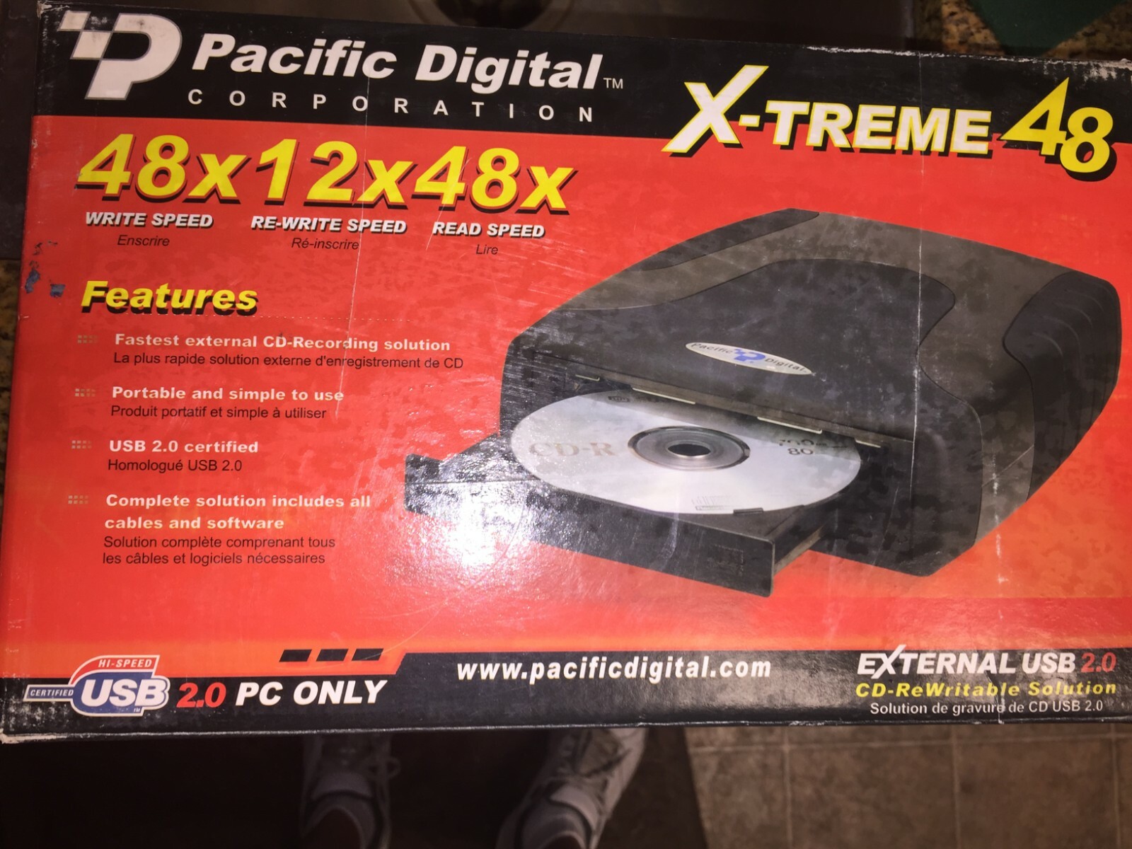 PACIFIC DIGITAL CORP. X-TREME 48x EXTERNAL USB 2.0