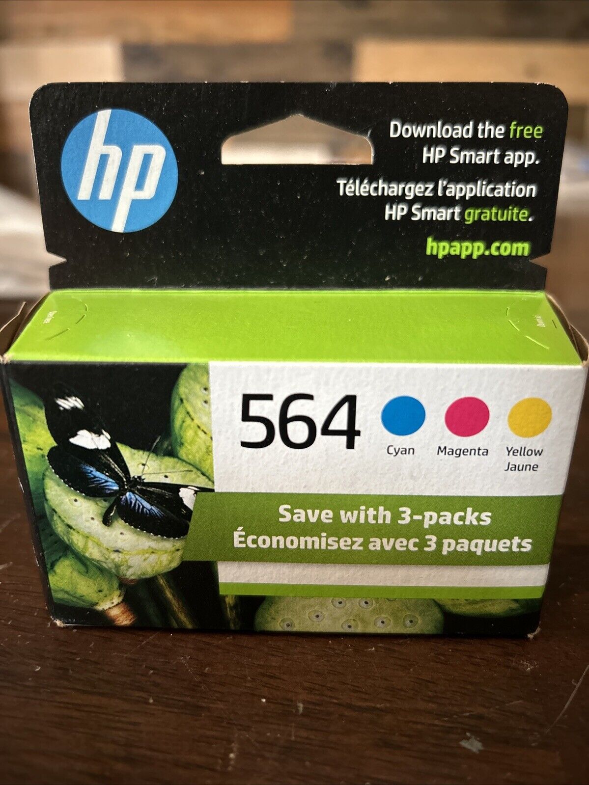 HP 564 Tri Color Ink Cartridges Cyan Magenta Yellow EXP 2025 Genuine Officejet