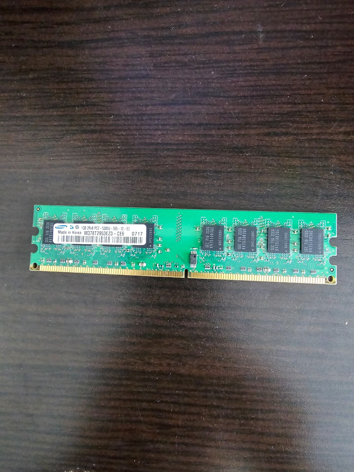 Samsung 1GB DDR2 Desktop RAM PC2-5300 667MHz (M378T2953EZ3-CF7) - Untested