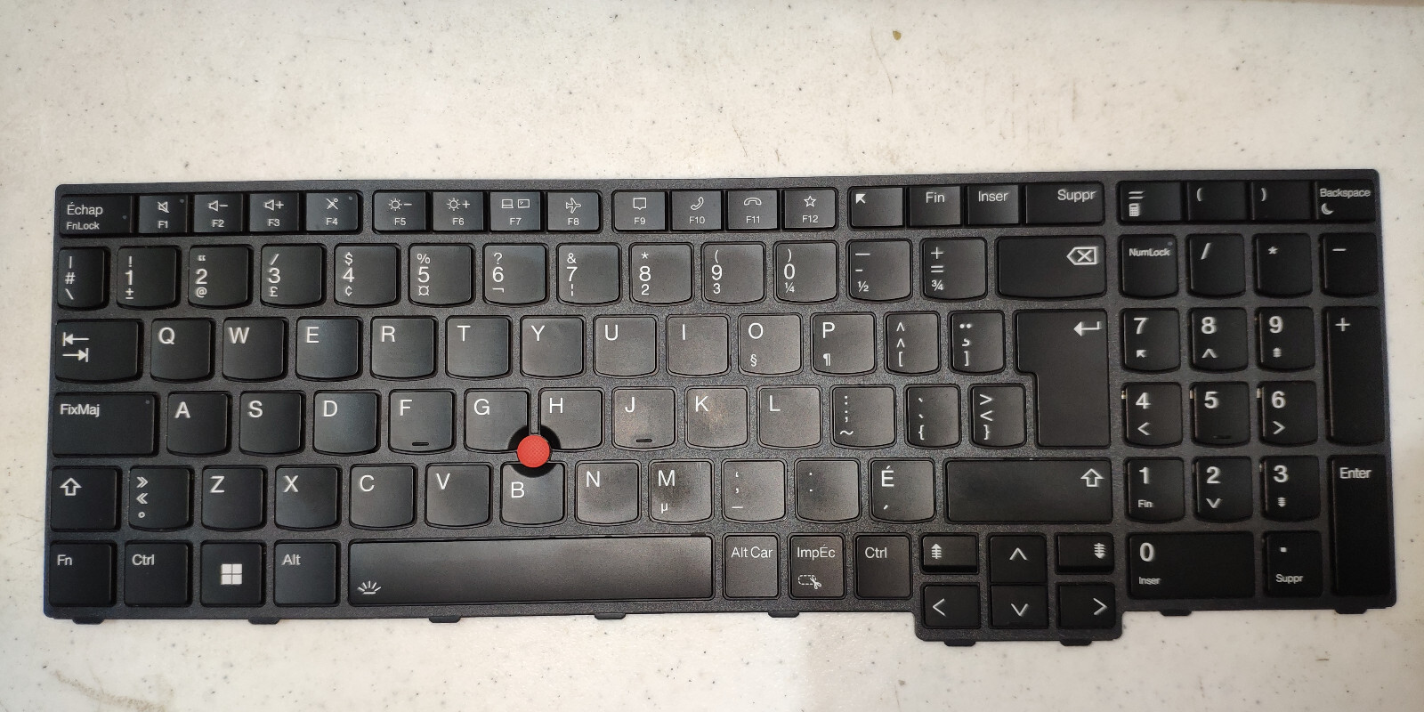 Genuine Lenovo ThinkPad T16 Gen 2 Keyboard Backlit 5N21K05006 French Français