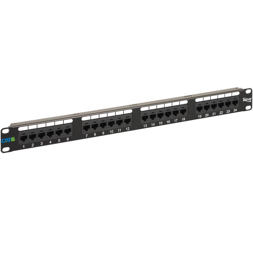 Icc Icmpp02460 Patch Panel, Cat 6, 24-Port, 1 Rms