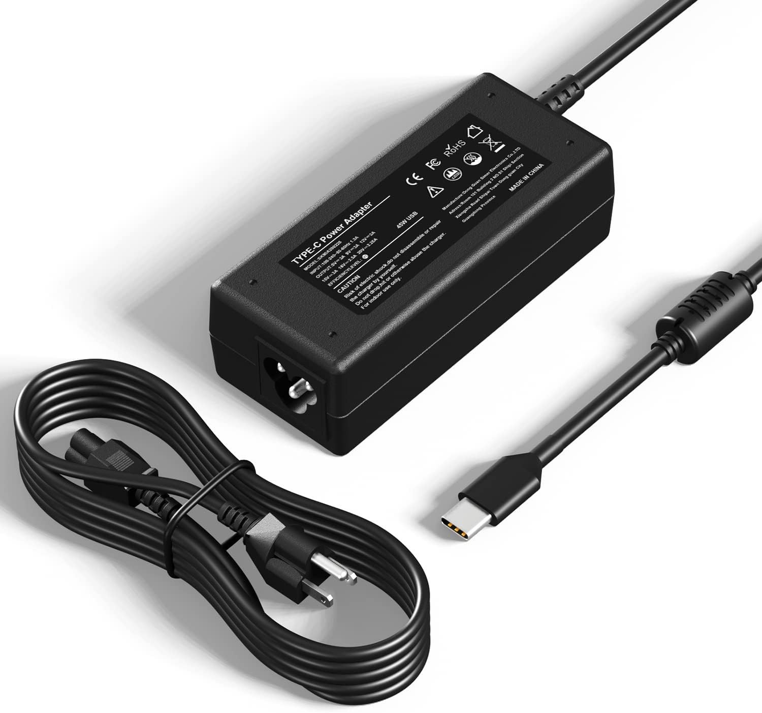 45W USB-C Type C AC Adapter Charger for dell/hp/Lenovo/Asus/Acer chromebook