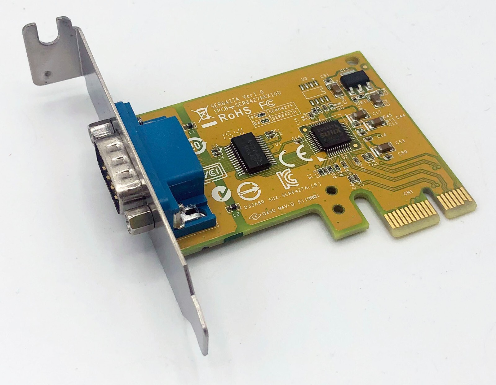 Lot of 5 DELL Sunix RS-232 Low Profile Serial Port PCI-E Interface Card NT0HM