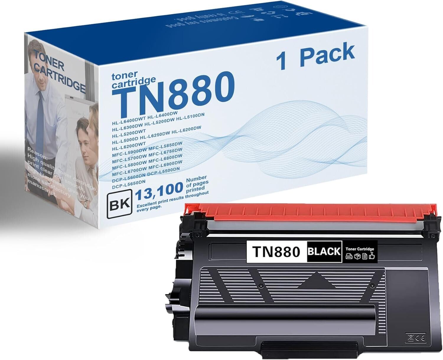 1PK TN-880 TN880 High Yield Toner Cartridge For Brother HL-L6200DW MFC-L5800DW