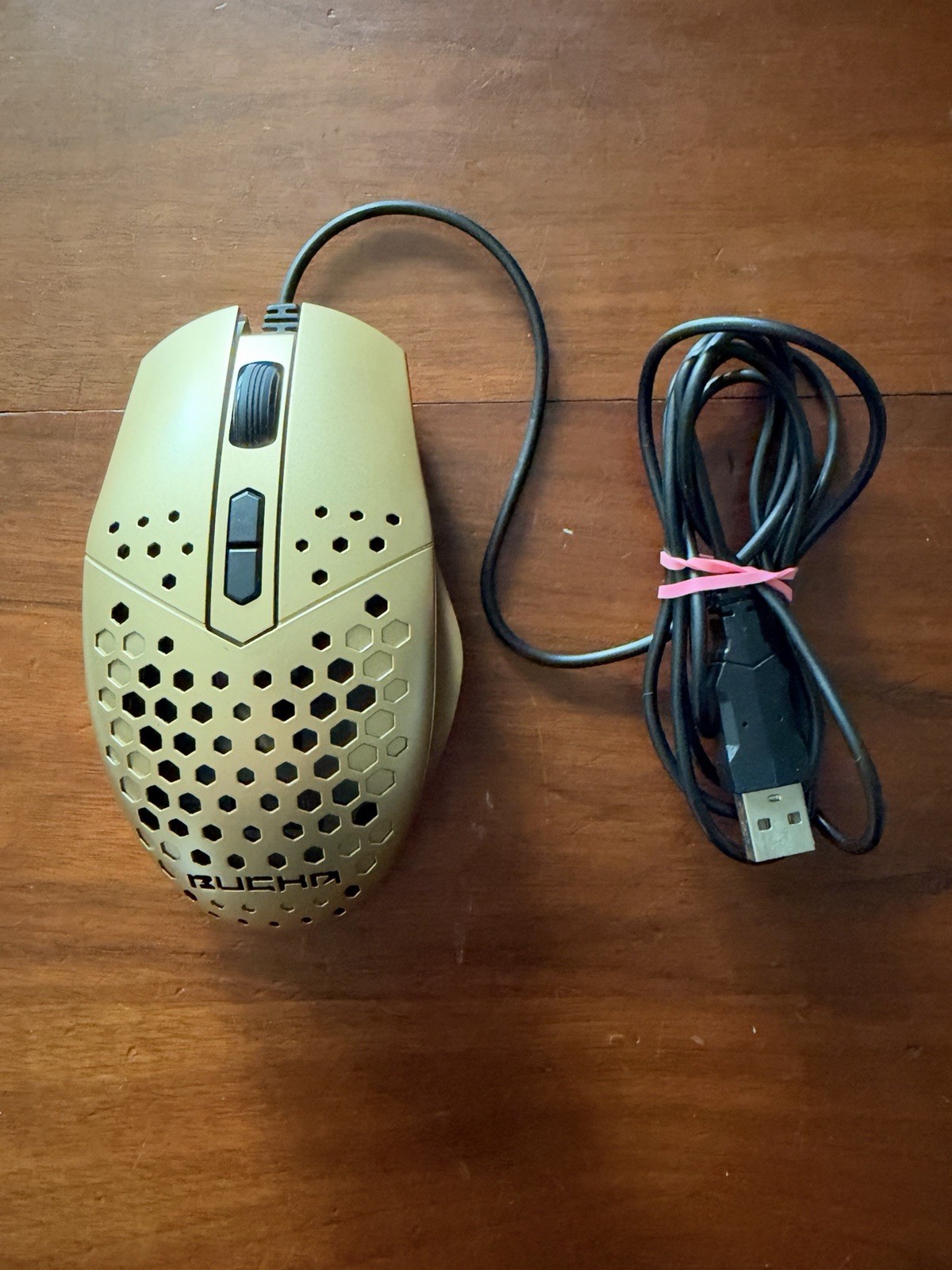 Bugha Gold Wired Led Gaming Mouse ZE082922 - WORKS
