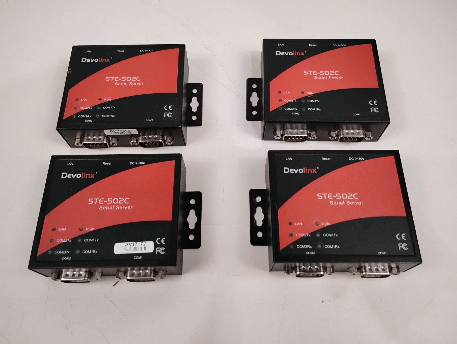NO TARIFF  LOT 4 ANTAIRA DEVOLINX STE-502C 2-PORT RS232 SERIAL ETHERNET