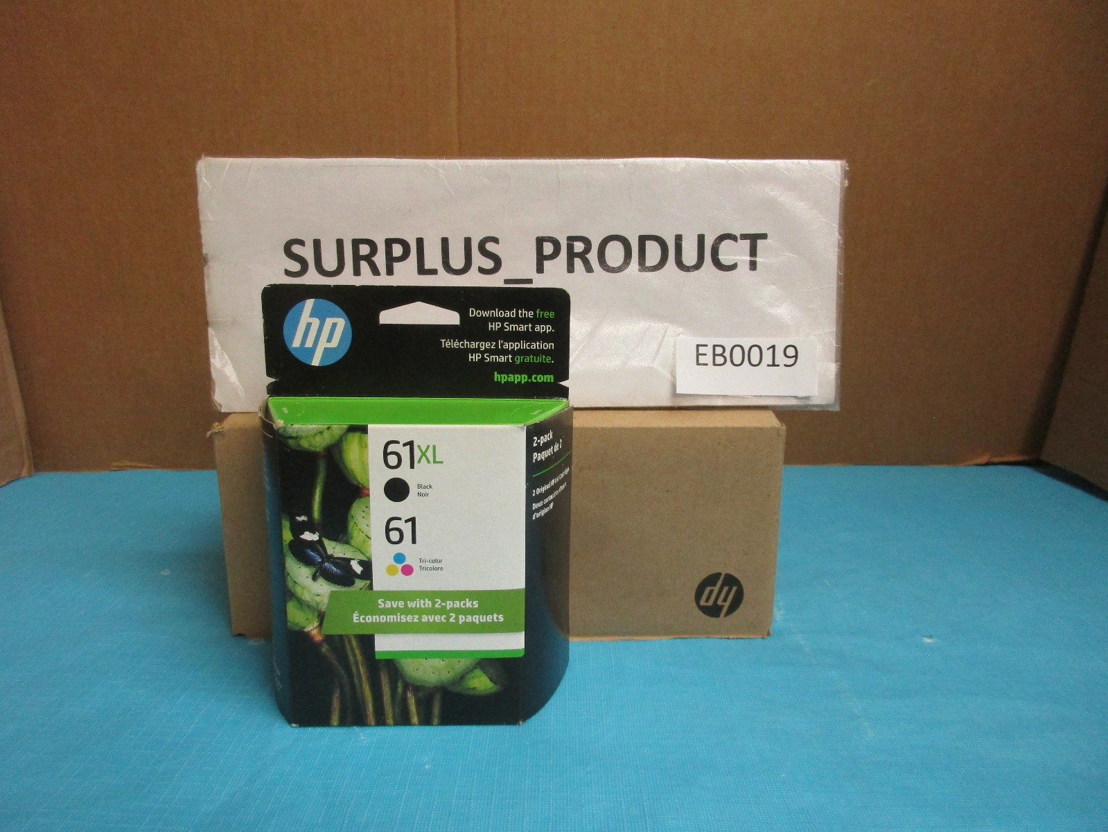 GENUINE HP CZ138FN, 61XL BLACK & 61 TRI-COLOR INK SET, NEW SEALED BOX EXP. 10/25