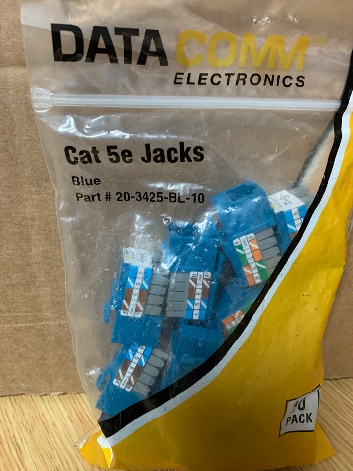 DataComm Electronics  Cat 5e Blue Ethernet Cable Coil 10 pack 