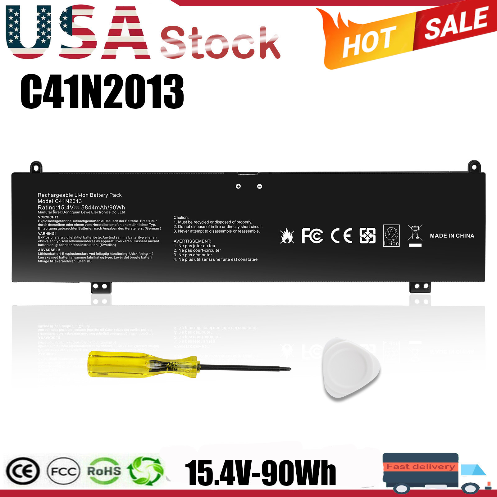 C41N2013 Battery for Asus ROG Zephyrus M16 GU603 S17 GX703 G15 GA503 C41N2013-1