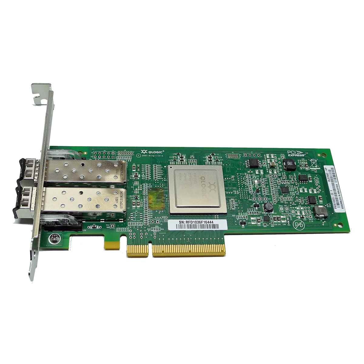 QLogic QLE2562-DELL FC Dual Port 8Gb PCI-E x8 Network Adapter 06T94G FP