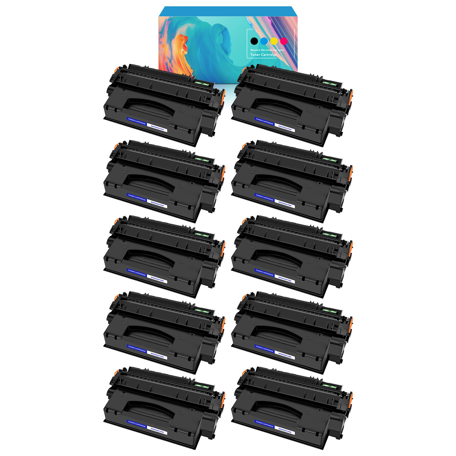 10PK Black Q1338A 38A Toner for HP LaserJet 4200 4200n 4200tn 4200dtn Printer