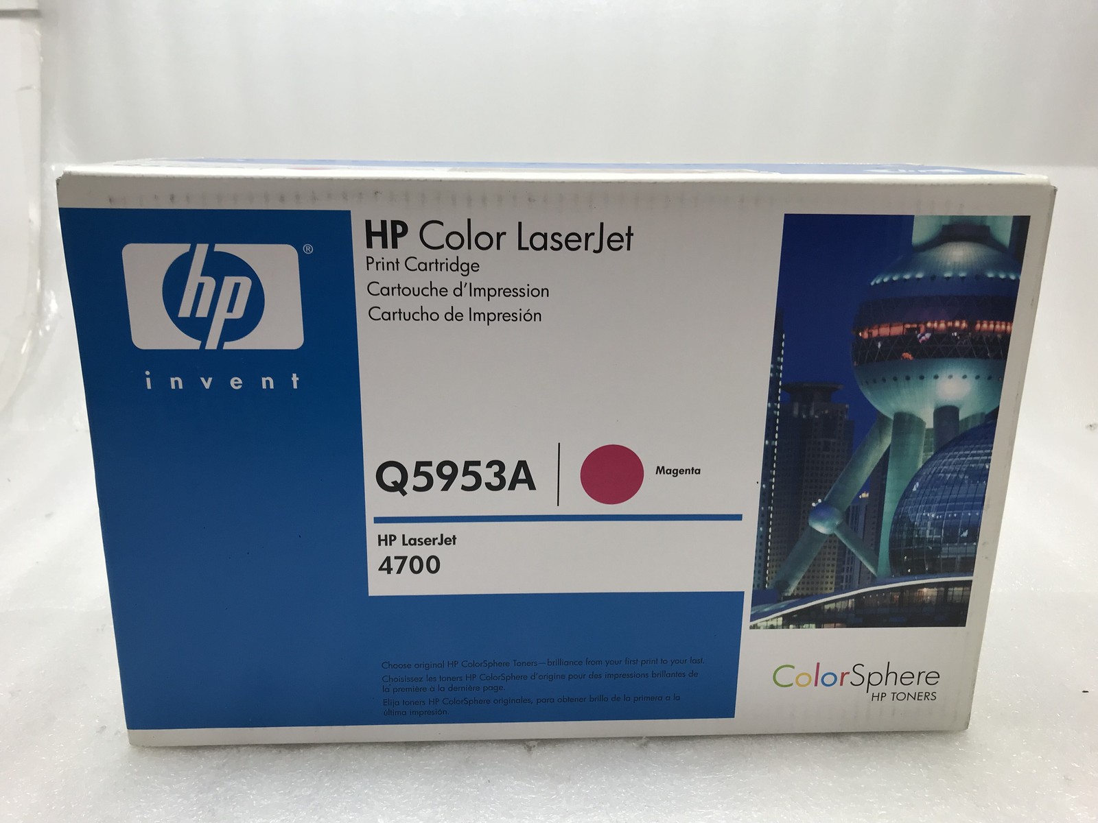 Genuine OEM HP Invent Q5953A Magenta 643A Toner Cartridge for HP LaserJet 4700