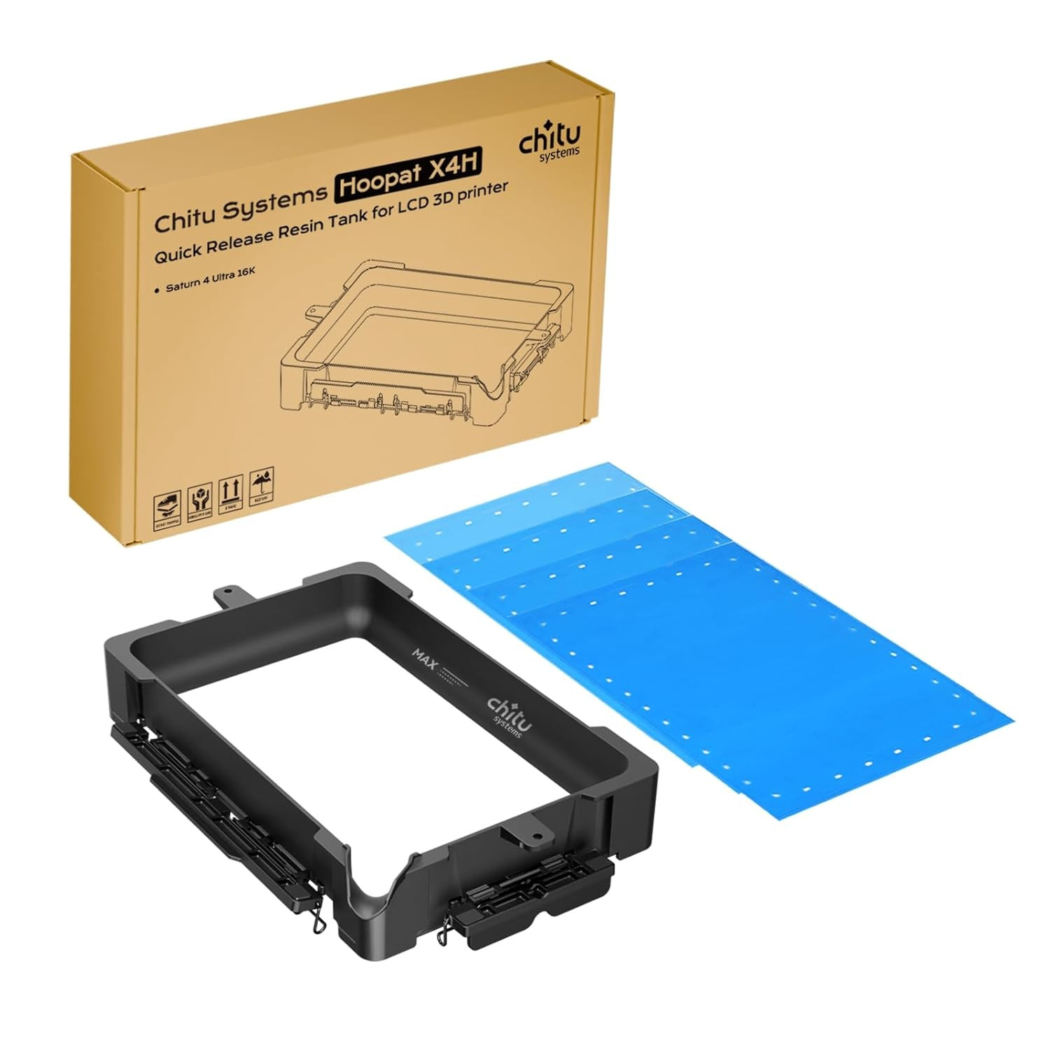 Chitu Systems Hoopat X4H Quick Release Resin Vat for Saturn 4 Ultra 16K