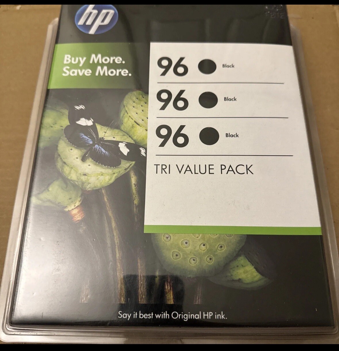 3 pack OEM HP 96 Black Ink Cartridge Lot Combo Three Genuine EXP 2012