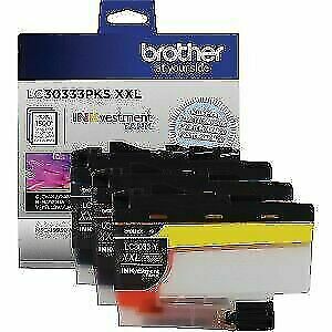 Brother LC30333PKS XXL INKvestment Tank 3 Pack Color Ink Cartridges EXP: 05/2026