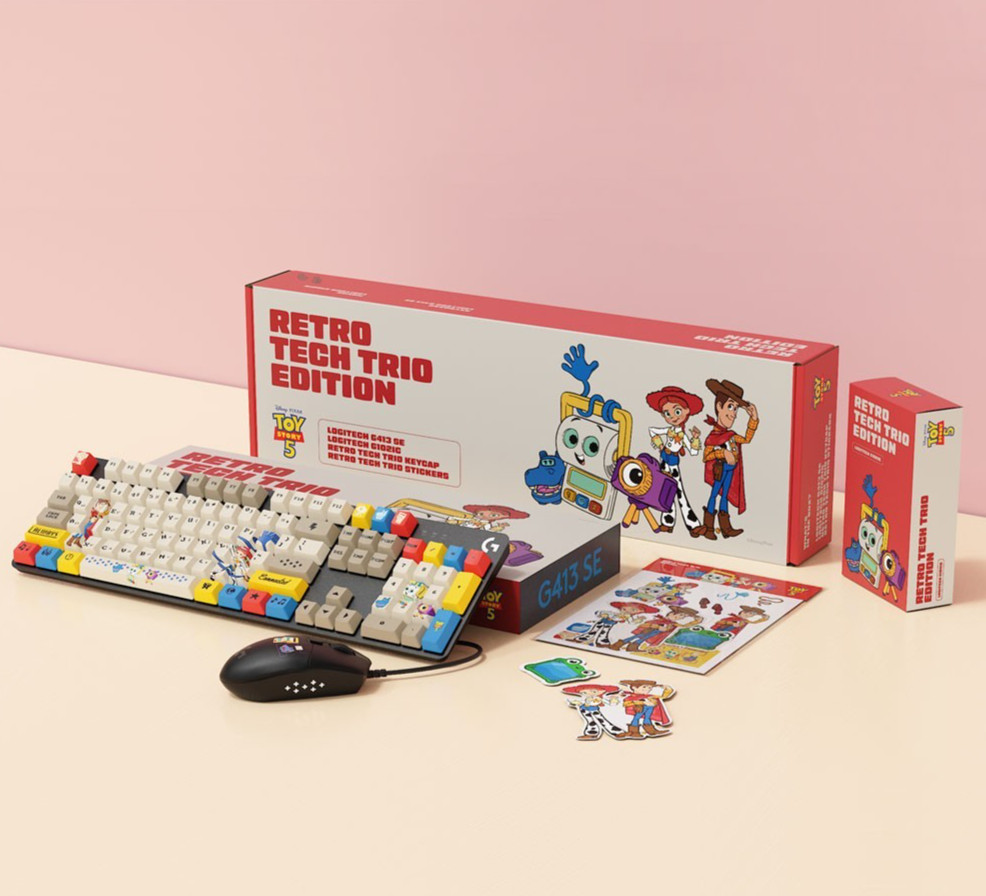 Logitech x Toy Story  Limited Retro Edition Keyboard Mouse Set G413SE + G102IC
