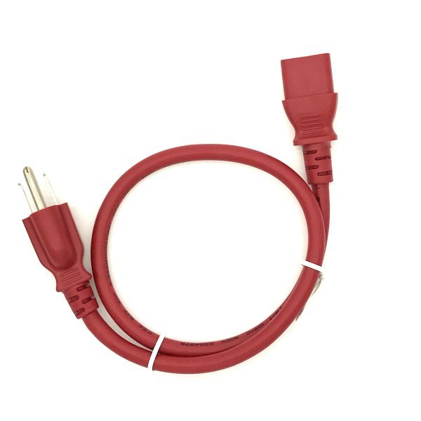 RED COLOR CODING 2FT AC POWER CORD FOR VIZIO LG SAMSUNG PANASONIC TV LCD PLASMA