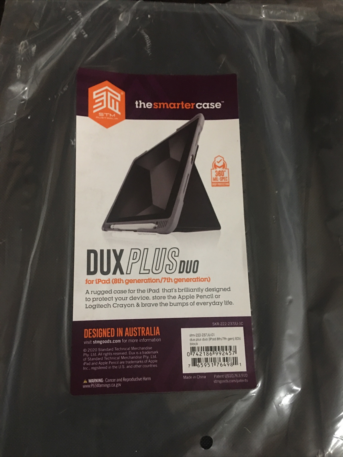 STM DUX PLUS DUO FOR IPHAD CASE ( 8TH AND 7TH GENERATION )