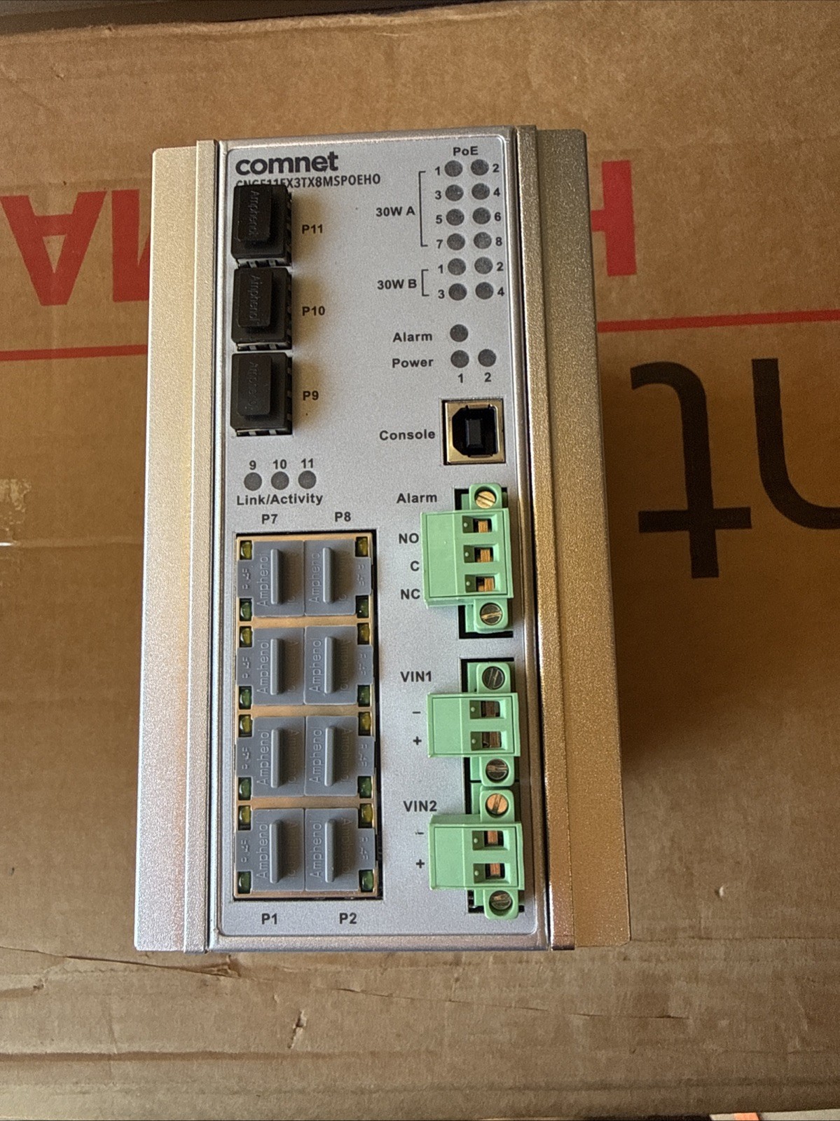 ComNet CNGE11FX3TX8MSPOE 11 Port Gigabit Managed Ethernet Switch