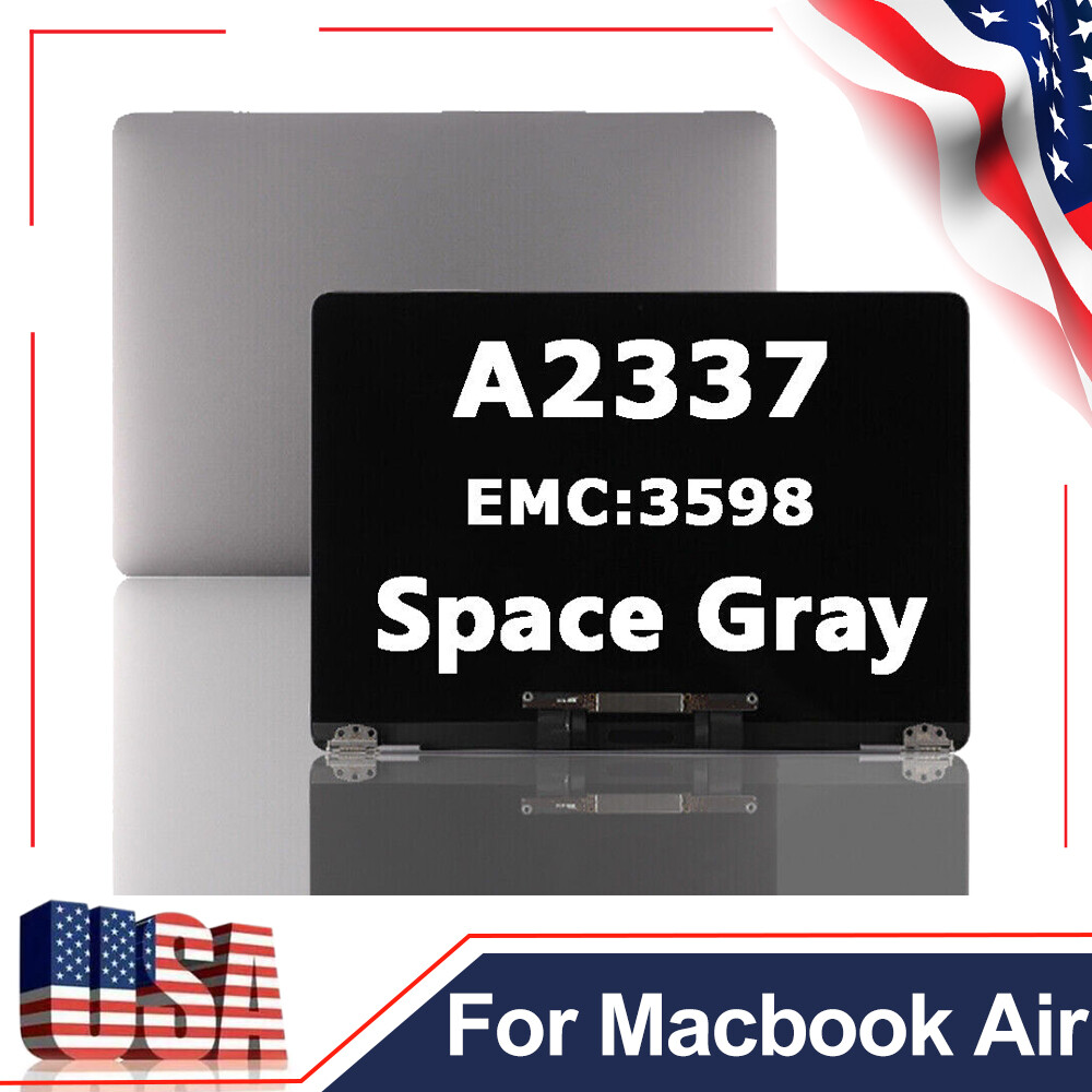 LCD Screen+Top Cover Replacement For Macbook Air 13.3" A2337 2020 EMC:3598 Gray