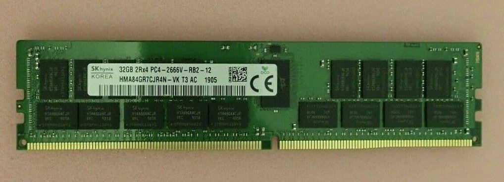 New SK Hynix 32GB 2RX4 DDR4-2666 PC4-21300 ECC Server Memory HMA84GR7CJR4N-VK
