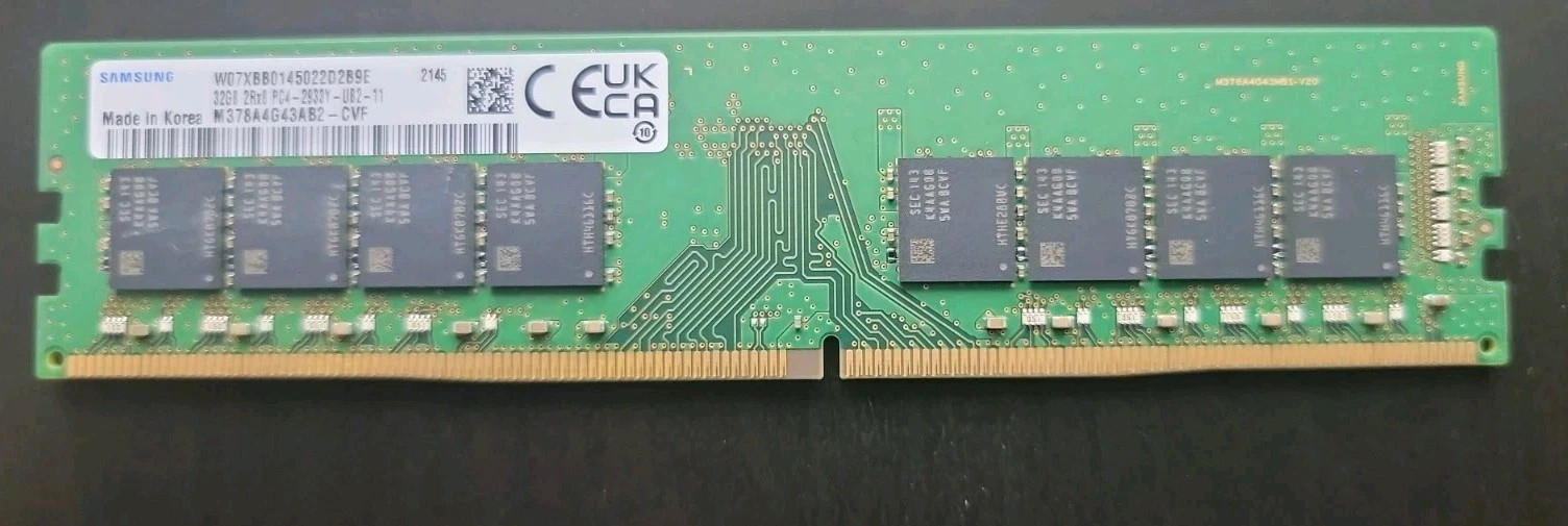 Samsung 32GB DDR4-2933 Desktop RAM – M378A4G43AB2-CVF