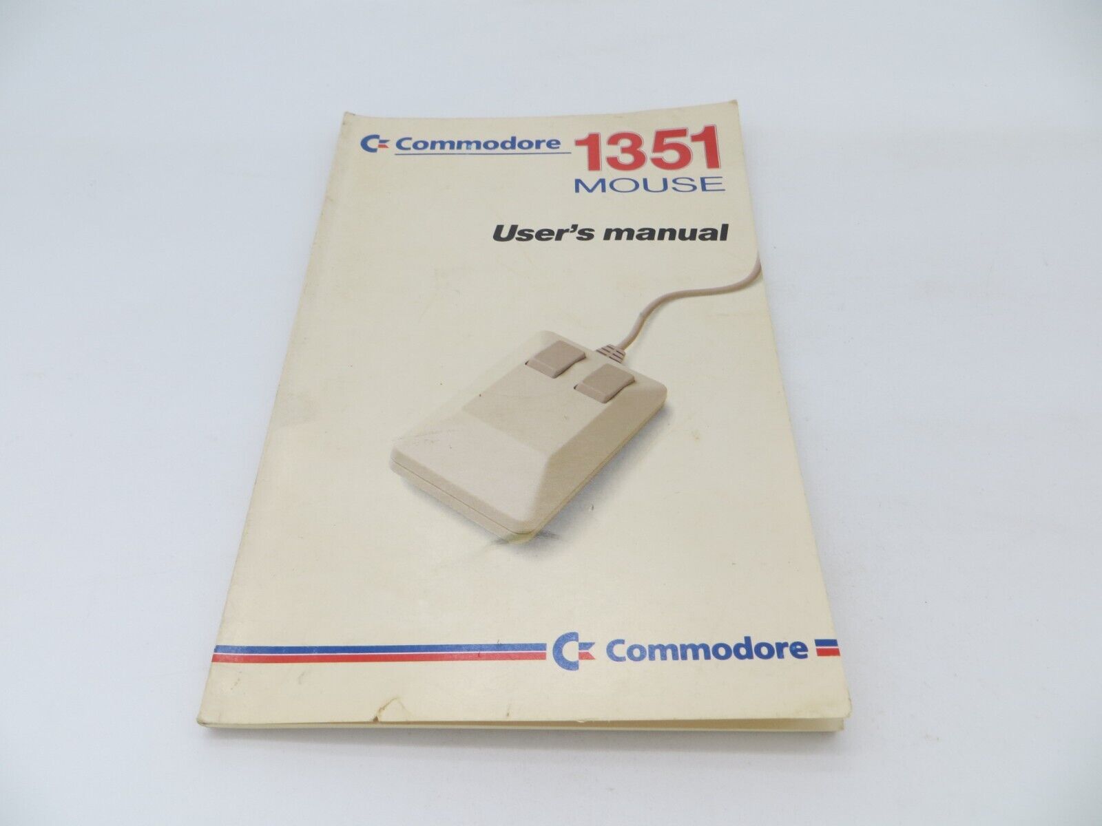 Commodore 1351 Mouse User's Manual - vintage computer book 1986