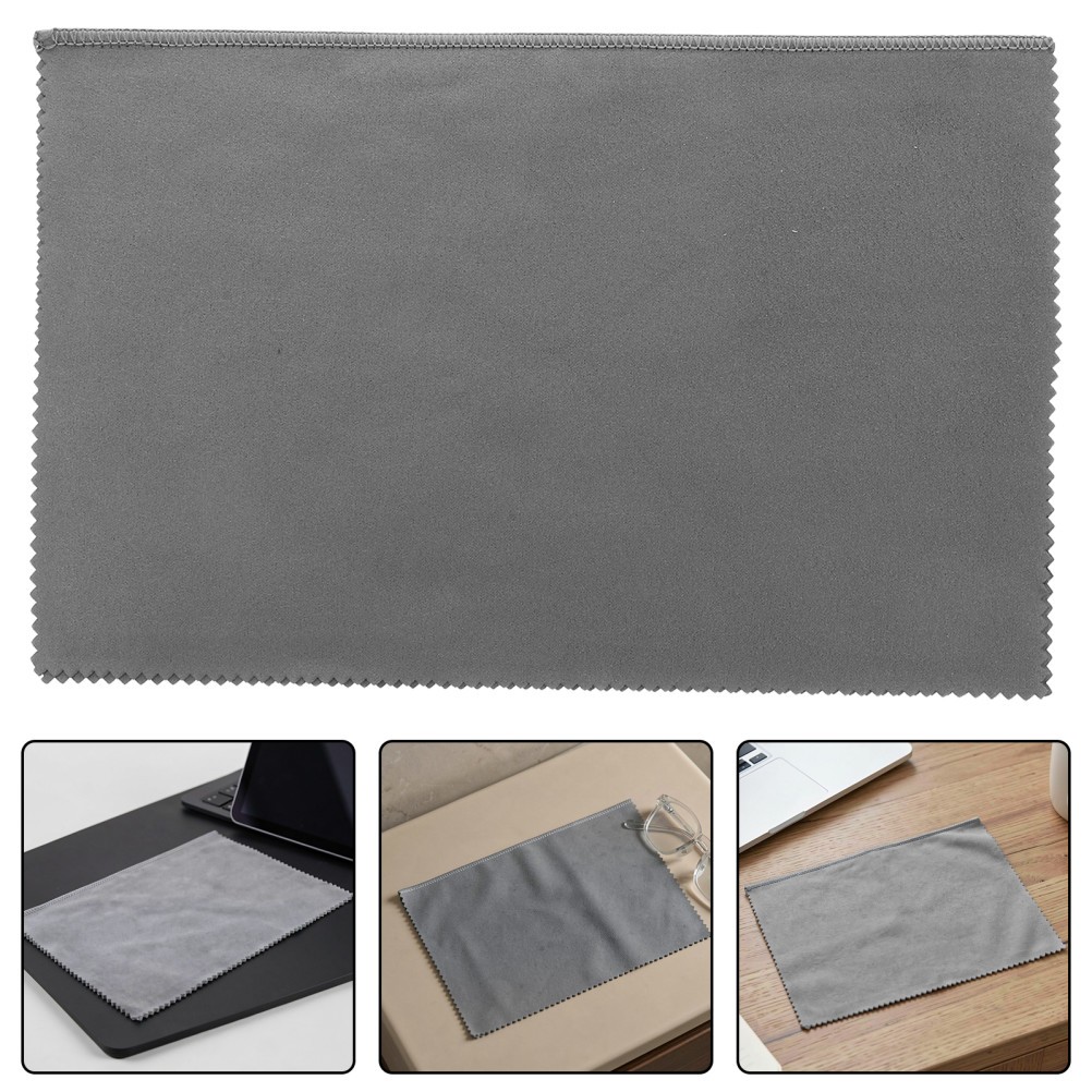 Reusable Dark Grey Microfiber Cleaning Cloth for Electronics and Screens