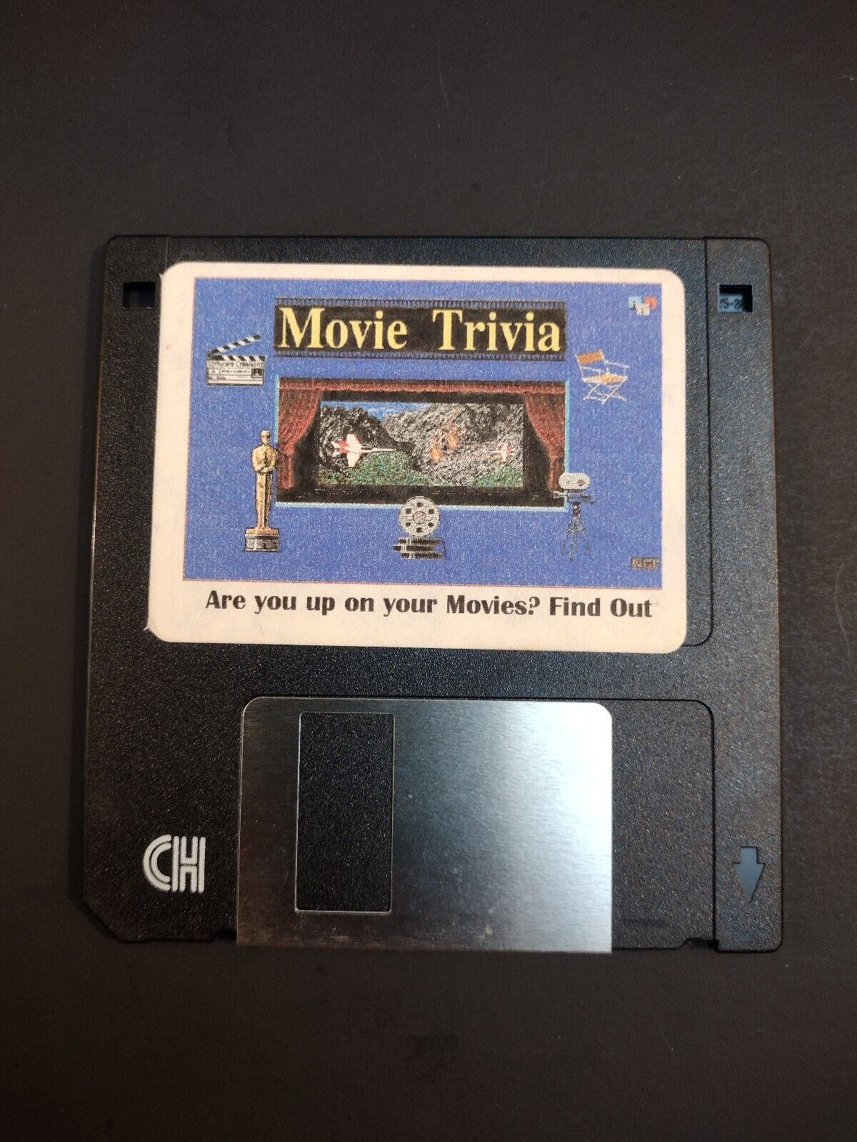 Vintage Movie Trivia Floppy Disk Software Game Untested
