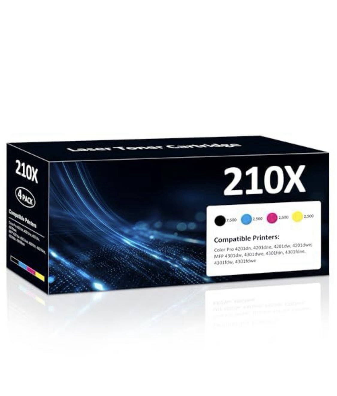 210X Toner Cartridges Compatible for 210X High Yield 210A Set for Color Laser...