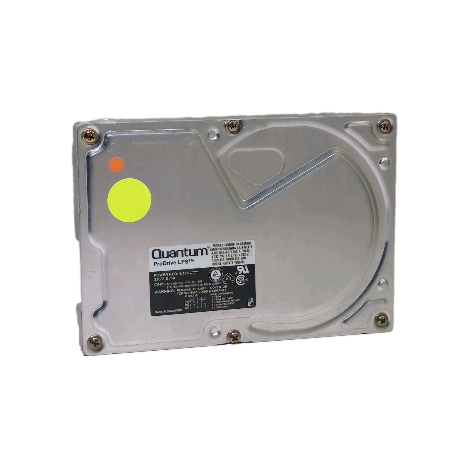 Quantum ProDrive LPS 420AT RR42A811 REV 03-K IDE 3.5'' Hard Drive